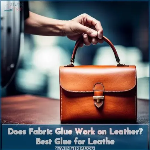 does fabric glue work on leather