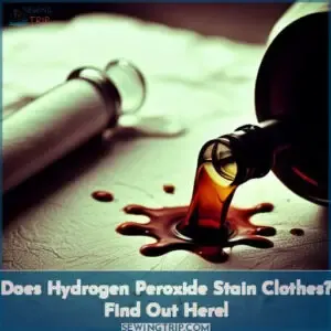 does hydrogen peroxide stain clothes