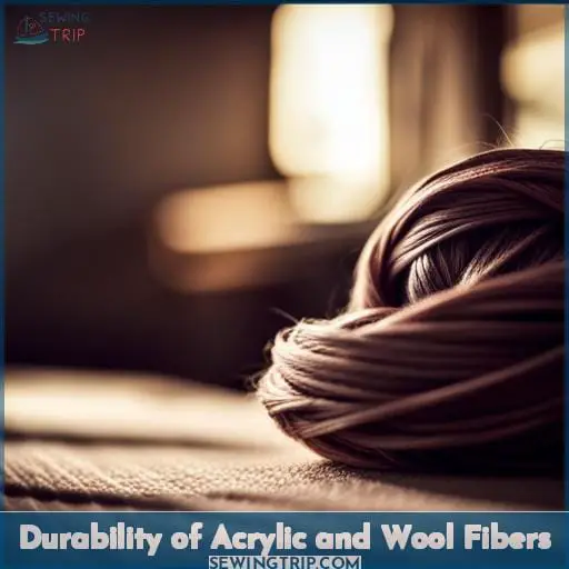 Durability of Acrylic and Wool Fibers