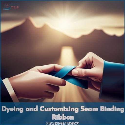 Dyeing and Customizing Seam Binding Ribbon
