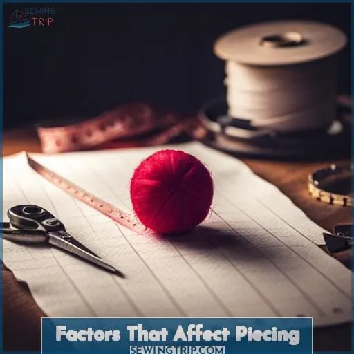 Factors That Affect Piecing