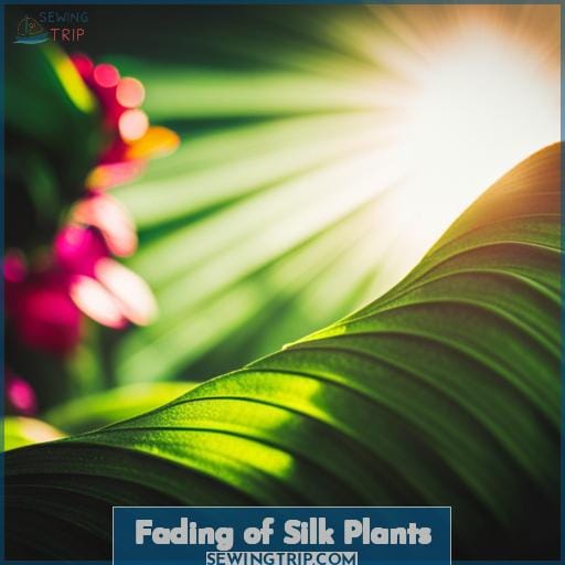 Fading of Silk Plants