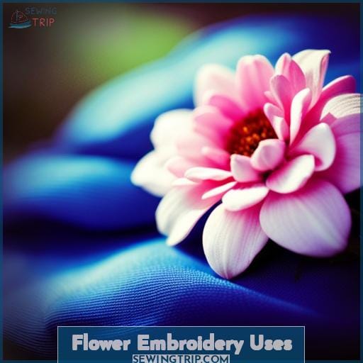 Flower Embroidery Uses