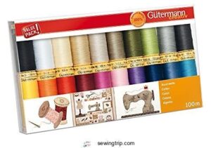 Sewing Machine Thread Sets: Top 7 Picks for 2024 4 Gutermann Thread Set, Multi-Colour, 100