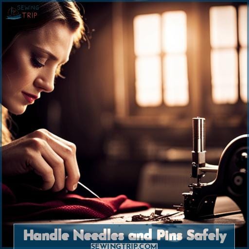 Handle Needles and Pins Safely