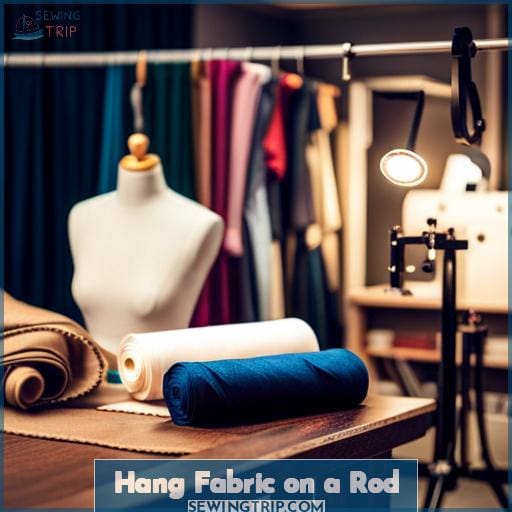 Hang Fabric on a Rod
