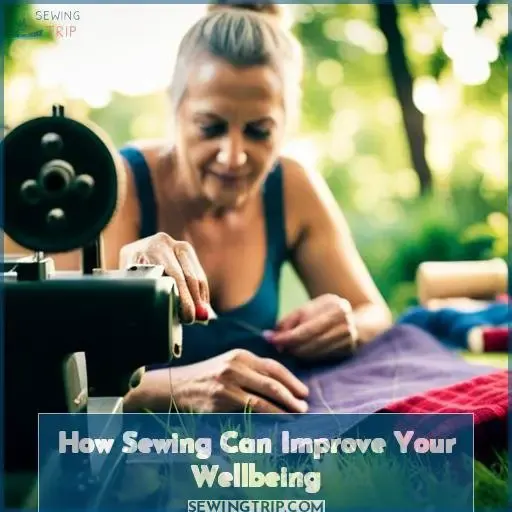 how can sewing promote wellbeing