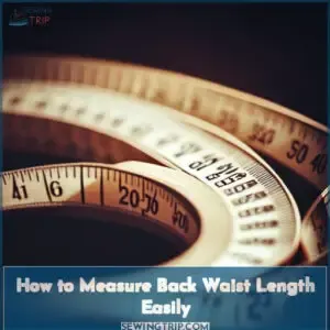 how do you measure back waist length
