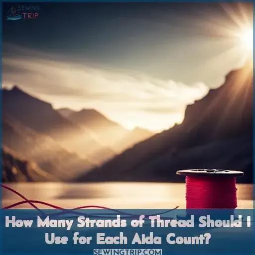 How Many Strands of Thread Should I Use for Each Aida Count