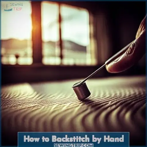 How to Backstitch by Hand