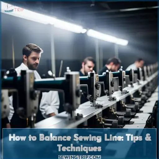 how to balance a sewing line