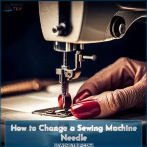 how to change a sewing machine needle