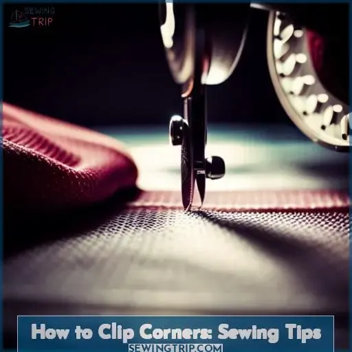 how to clip corners sewing