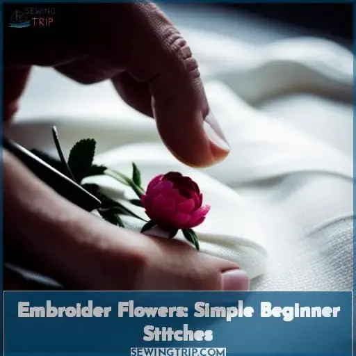 how to embroider flowers