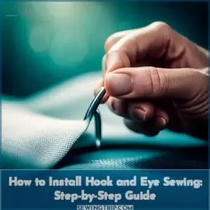 how to install hook and eye sewing