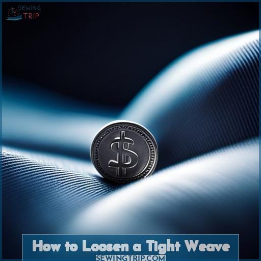 How to Loosen a Tight Weave