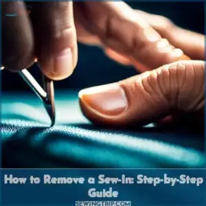 how to remove a sew in