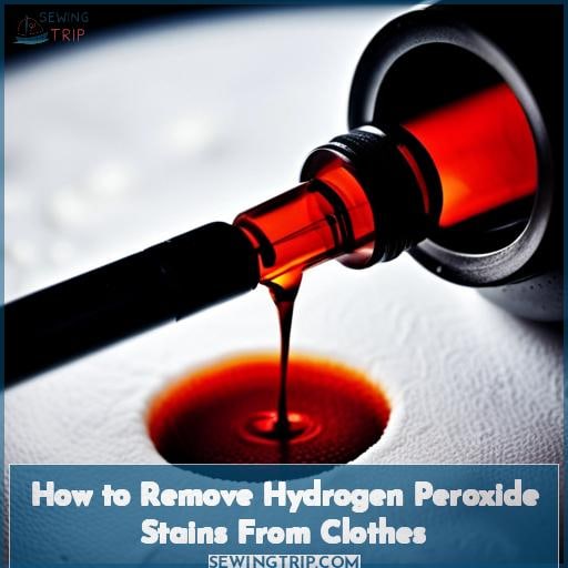 How to Remove Hydrogen Peroxide Stains From Clothes
