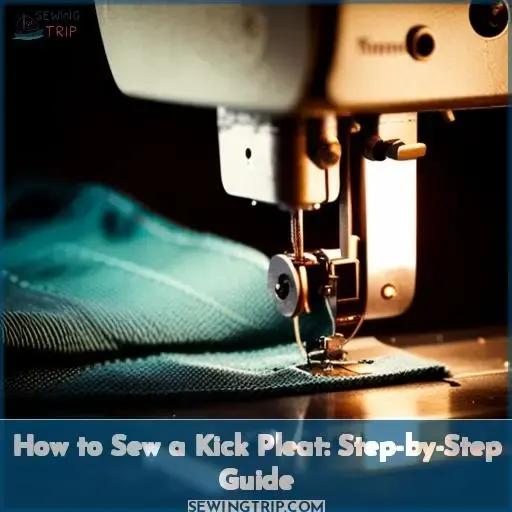 how to sew a kick pleat