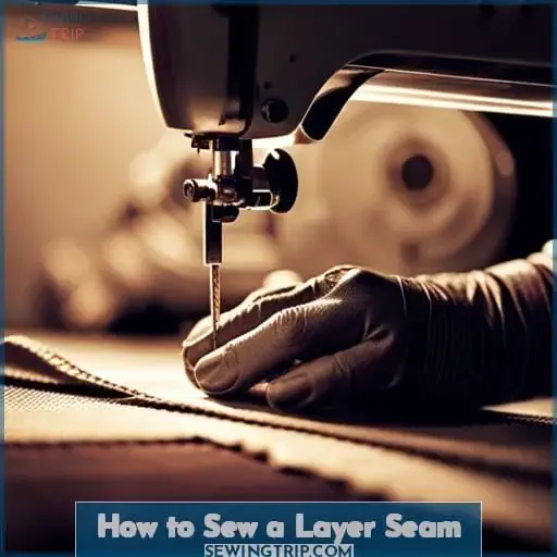 How to Sew a Layer Seam