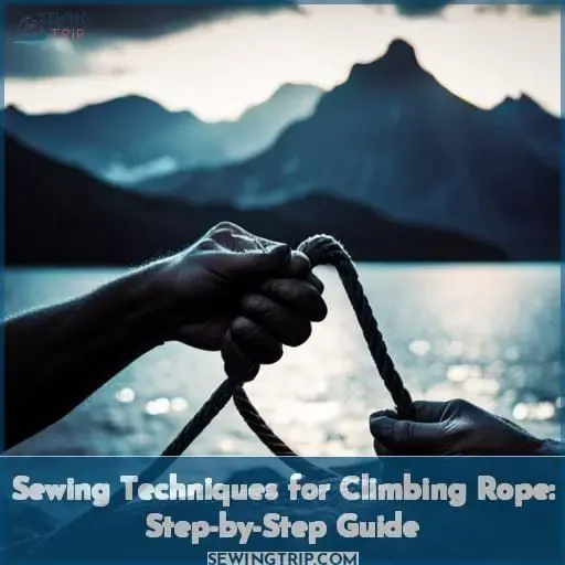 how to sew climbing rope