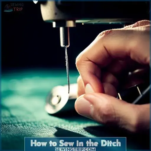 How to Sew in the Ditch