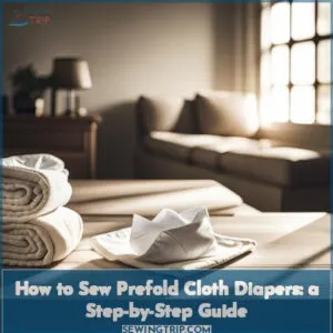 how to sew prefold cloth diapers