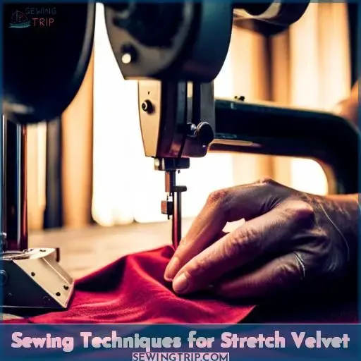 how to sew stretch velvet