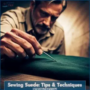 how to sew suede