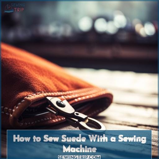 How to Sew Suede With a Sewing Machine
