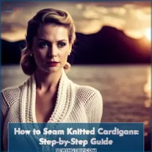 how to sew up a knitted cardigan