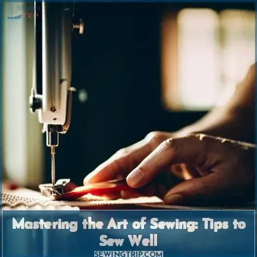 how to sew well