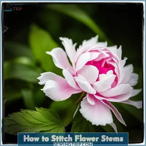 How to Stitch Flower Stems