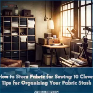 how to store material for sewing