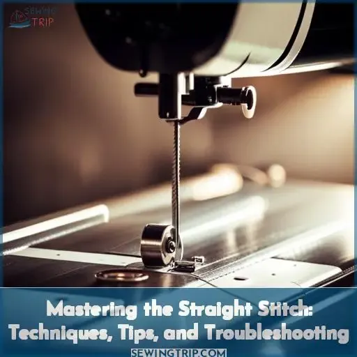 how to straight stitch on a sewing machine