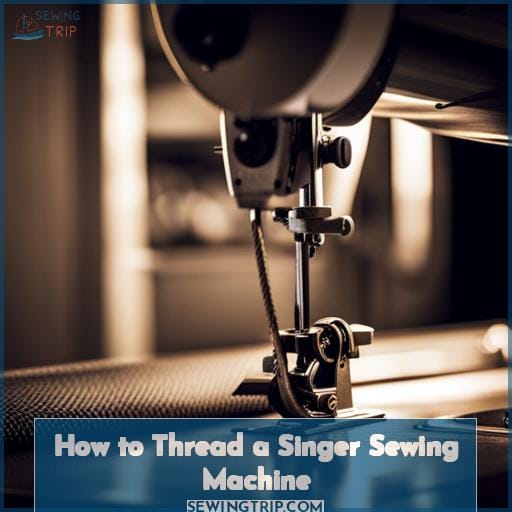 How To Thread A Singer Sewing Machine With Pictures