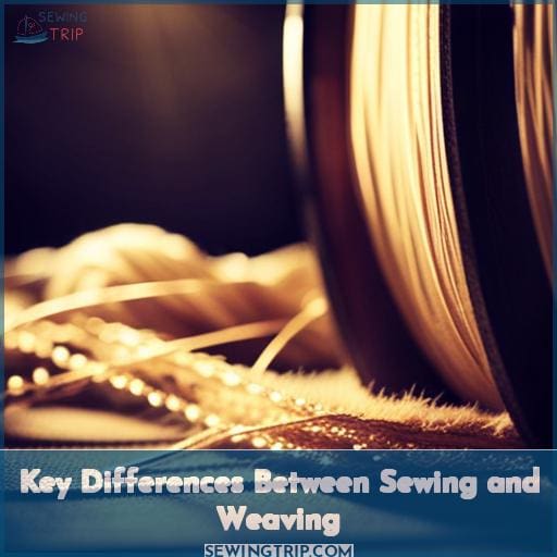 Key Differences Between Sewing and Weaving