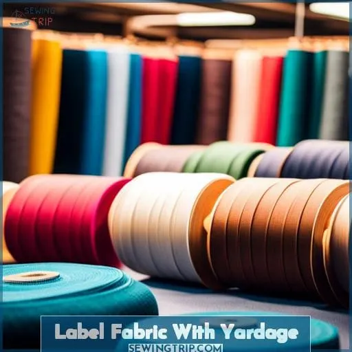 Label Fabric With Yardage