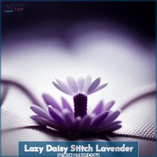 Lazy Daisy Stitch Lavender