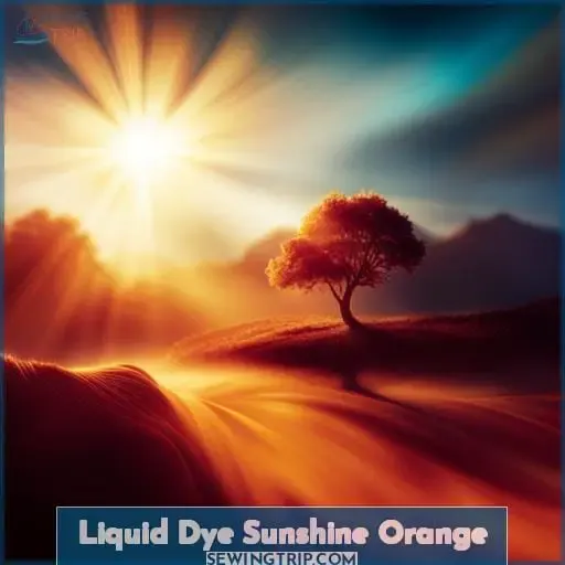 Liquid Dye Sunshine Orange