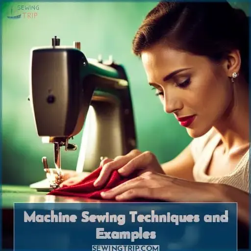 Machine Sewing Techniques and Examples