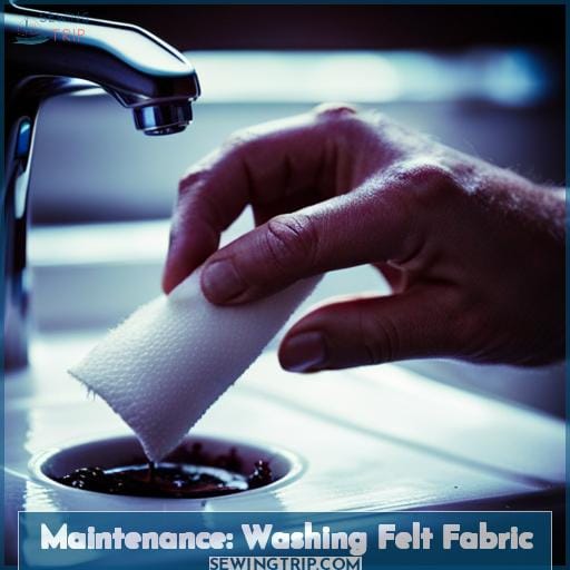 Maintenance: Washing Felt Fabric