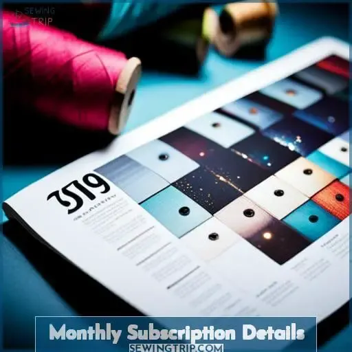 Monthly Subscription Details