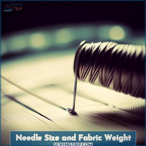 Needle Size and Fabric Weight