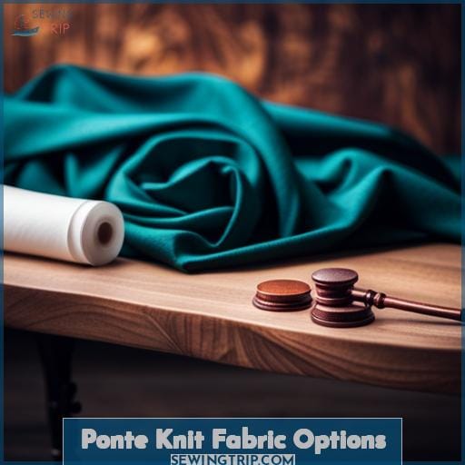 Ponte Knit Fabric Options