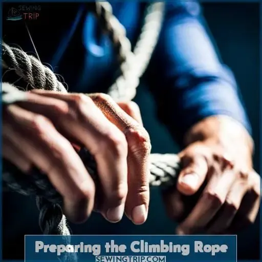 Preparing the Climbing Rope