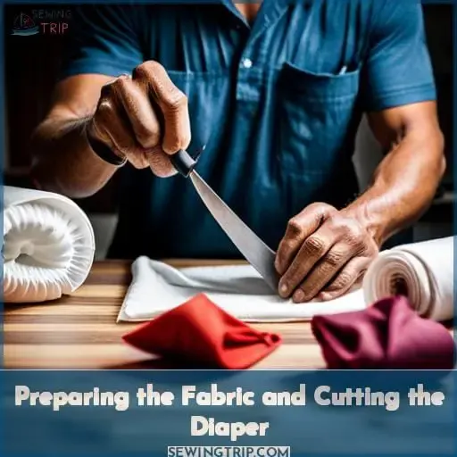 Preparing the Fabric and Cutting the Diaper