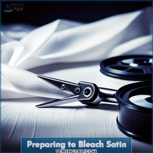 Preparing to Bleach Satin