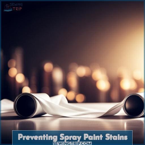 Preventing Spray Paint Stains