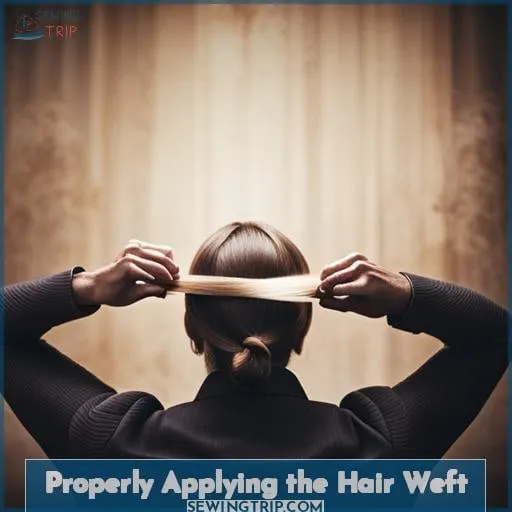 Properly Applying the Hair Weft